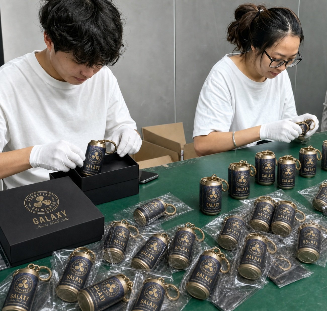 Keychain packaging preparation