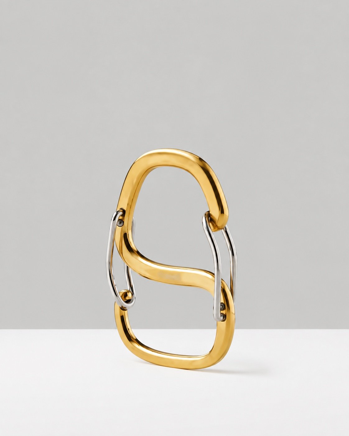 Classic polished metal keychain hardware