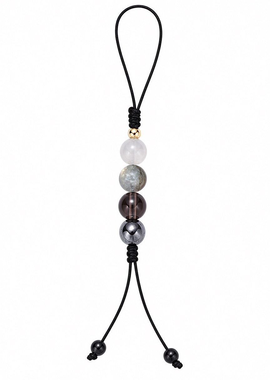 Crystal bead phone strap