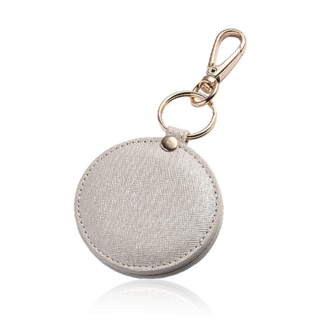 Leather holder with clasp