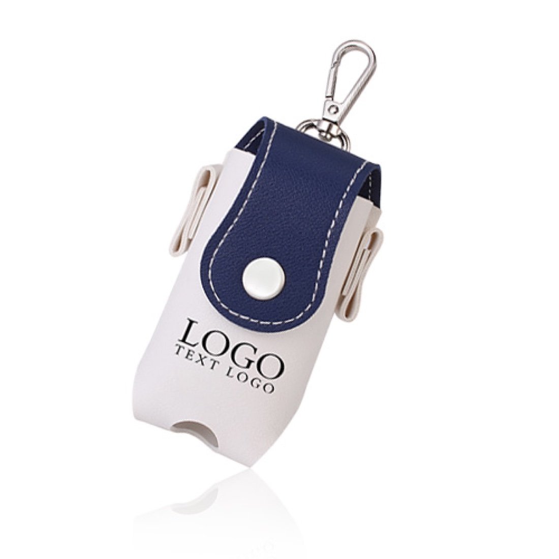 Rounded leather charm