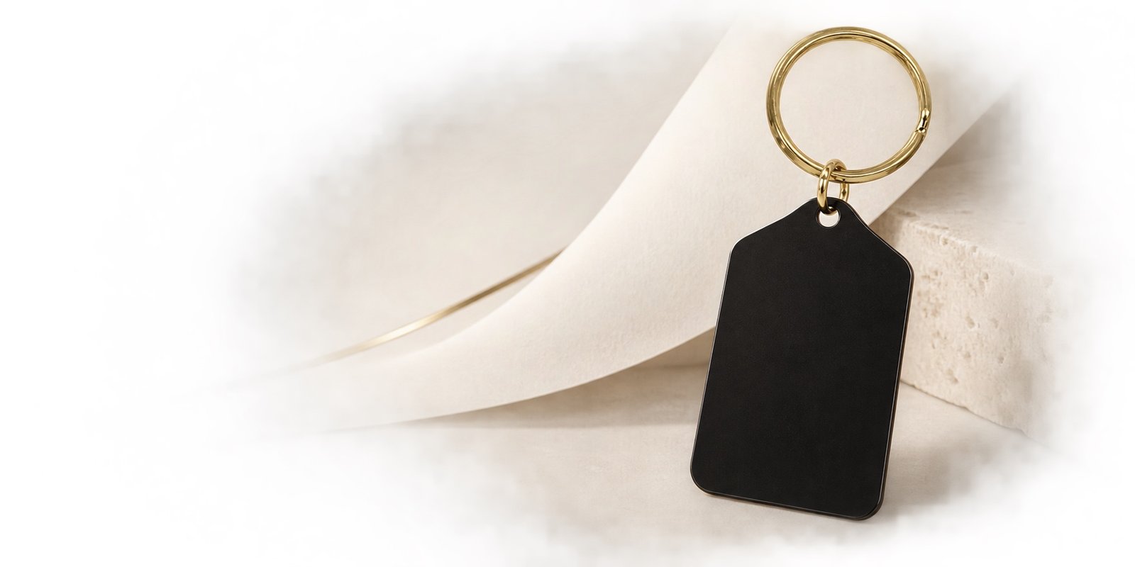 Editorial banner featuring metal tags