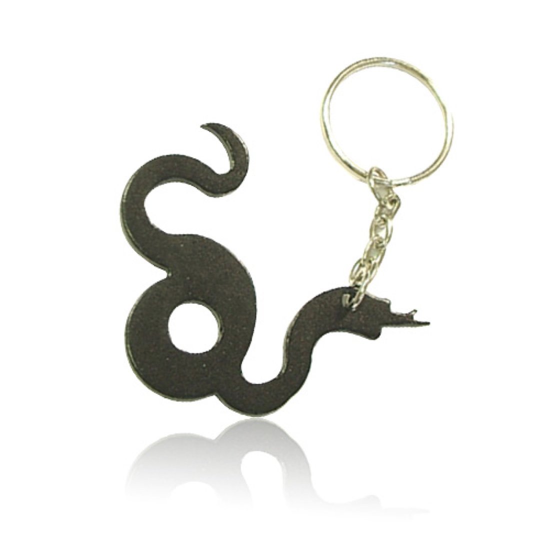 Minimalist metal keychain reference